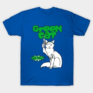 Green cat T-Shirt